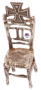 Imperial throne chair 835 Silver Miniature German empire WW1 Iron Cross WWI 1914 - Picture 1 of 20