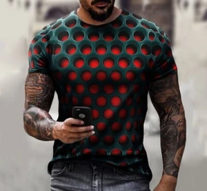 Mens T-Shirt Graphic Short Sleeve Fitness T Shirt Wear 2x fit. (See pics) - Picture 1 of 7
