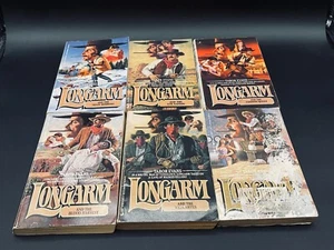 Lot of 6 Longarm Adult Western Paperback Books Tabor Evans Vintage - Picture 1 of 13