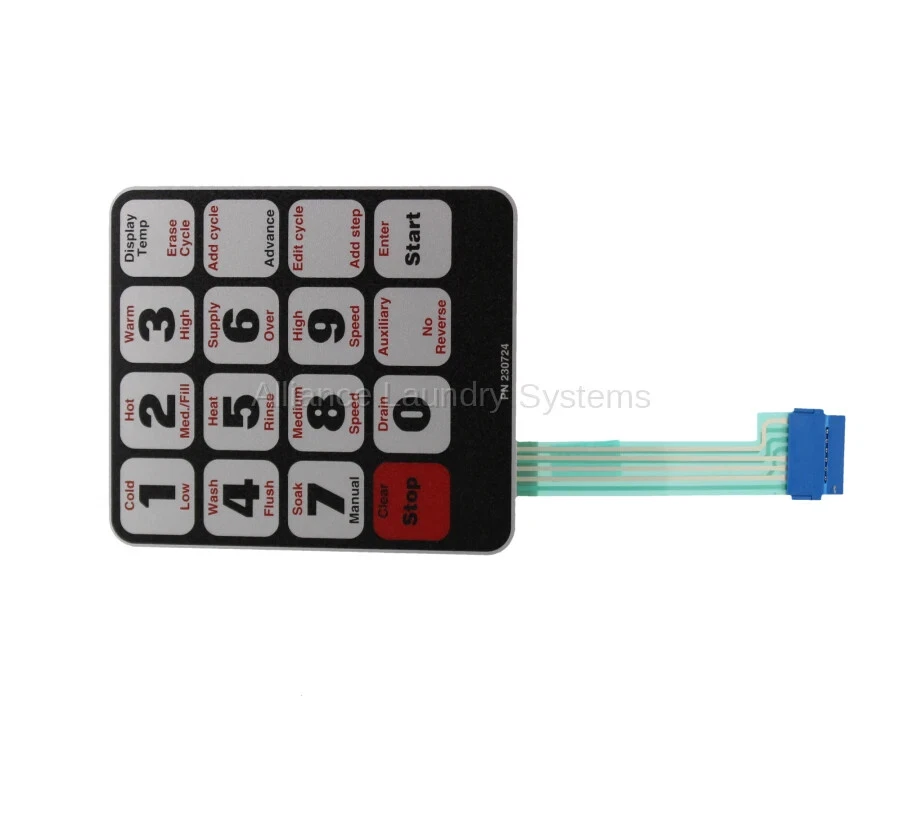 (НОВЫЙ) стиральная машина наклейка клавиатуры WE6 UW/UF PKG для UNIMAC F230724P - Изображение 1 из 1