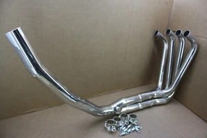 NOS 96-03 KAWASAKI NINJA ZX7R STAINLESS STEEL EXHAUST HEADERS MIDPIPE - HINDLE - Picture 1 of 7
