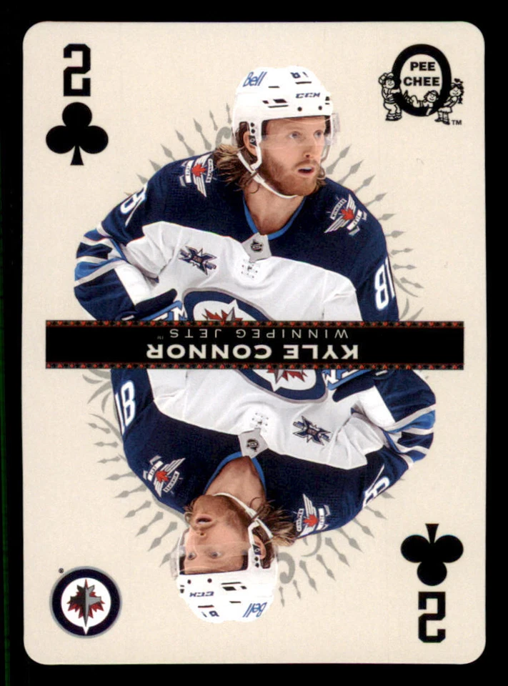 2021-22 O-Pee-Chee Playing Cards #2CLUBS Kyle Connor - Image 1 of 2