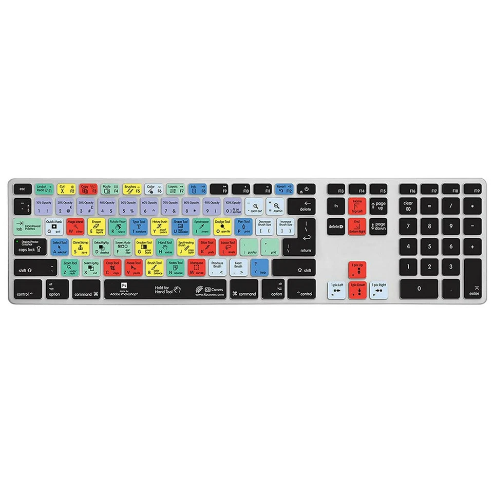 KB Covers Keyboard Cover for Apple Ultra-Thin with Num Pad - Photoshop (PS-AK... - Image 1 of 4