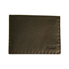 Gianfranco Ferre Black Grained Leather New Unisex Men Card Case Pocket Wallet