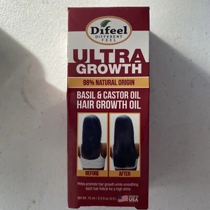 Difeel Ultra Hair Growth Oil Infused w/Basil & Castor Oil 2.5oz- Grow Hair Fast - Picture 1 of 1