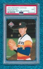 1993 MOTHER'S COOKIES #2 NOLAN RYAN PSA 9 MINT FAREWELL SET HOF ASTROS