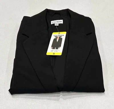 Blazer Steve Madden Mujer Calce Grande Almohadillas para el Hombro, Negro, Talla S Foto 1 de 4