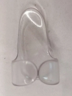 Jim Dunlop Clear Plastic Plettro da Dito Medio Misura Medium Trasparente - Immagine 1 di 2