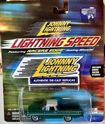 Johnny Lightning  LIGHTNING SPEED RACERS EDGE....PICKUP W/ RACING STICKER! NEW! - Image 1 of 2