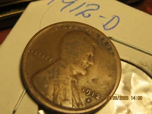 Lincoln Wheat Cents 1912 d ALL HAVE CLEAR DATES US SHIPPING ONLY - Bild 1 von 2