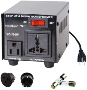 VC200W PowerBright 200W Step Up & Down Transformer / Converter - Picture 1 of 8