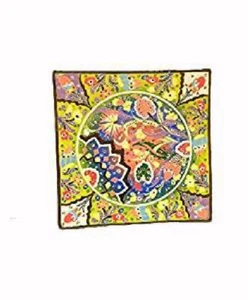 Handmade Turkish Traditional Ceramic Square Plate 9” - Picture 1 of 2