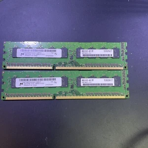 Lot Of 2 4GB 2Rx8 PC3L-10600E Micron 1333mhz ECC Server Memory MT18KSF51272AZ-1 - Picture 1 of 1