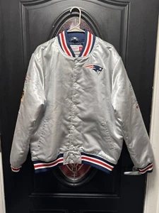 Chaqueta Bomber Mitchell & Ness New England Patriots Super Bowl Parche Satinado XL - Imagen 1 de 15