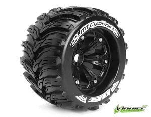 SLVR MT-Cyclone Reifen soft auf 3.8 Felge schwarz 17mm (2) LOUISE 1/8 Monster - Bild 1 von 2