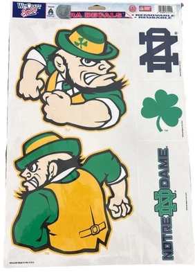 WINCRAFT SPORTS NCAA ULTRA DECALS FIGHTING IRISH NOTRE DAME. New - Image 1 of 4