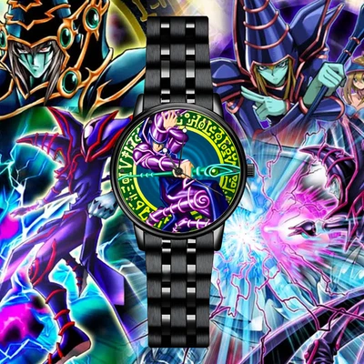 Художественная коллекция Dark Magician Yu-Gi-Oh! Часы наручные с гравировкой - Изображение 1 из 4