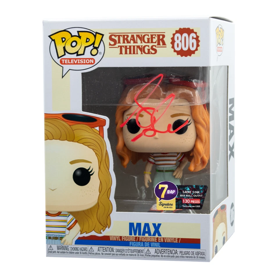 Sadie Sink Signed Stranger Things Max Funko Pop - 7BAP Signature Series JSA Auto - Image 1 of 1