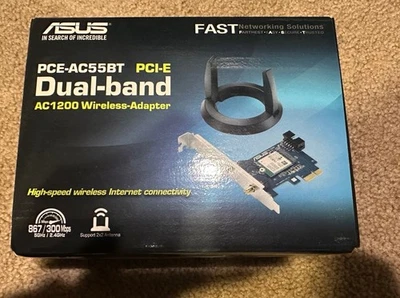 ASUS PCEAC55BTB1 Dual-Band Wi-Fi Adapter - Image 1 of 3