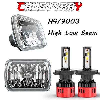 7x6" 5X7 LED Headlights DRL For International Harvester 4700 4800 4900 8100 - Image 1 of 4