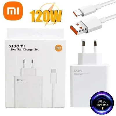 Caricatore Xiaomi Originale 120W Turbo Rapido per Redmi Note 11 12 13 Pro+ 5G - Immagine 1 di 4