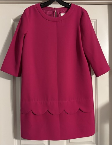 Mini abito a tubino smerlato Kate Spade classico girocollo taglia 2