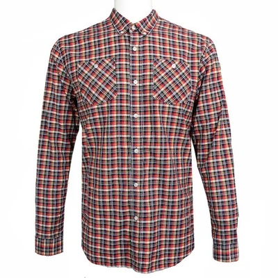 Camisa de franela Billabong para hombre grande con botones manga larga algodón a cuadros Foto 1 de 4