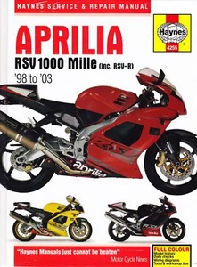 HAYNES WORKSHOP REPAIR MANUAL APRILIA RSV 1000 MILLE R - Picture 1 of 2