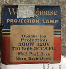 Westinghouse Projection Lamp Bulb 300W 120v  T10-2CC8 Fil Opaque Top
