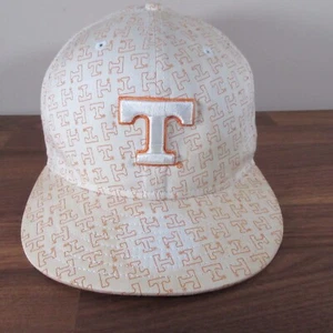 Tennessee Volunteers Hat Fitted 7 5/8 All Over Print Vols Sticker Fade on Brim - Picture 1 of 10
