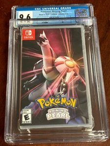 NUEVO ENCASTRADO 2021 SWITCH Pokemon SHINING PEARL CGC Calificado 9.6 Pliegue en Y A+ SELLADO - Imagen 1 de 5