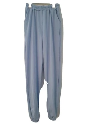 Missguided 慢跑鞋女式 4 码高蓝色锥形裤口袋高腰 — 第 1/4 张图片