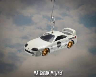 1995 Custom Toyota Supra 1/64 Christmas Ornament Modified Tuner Skunk 2 Racing - Image 1 of 4