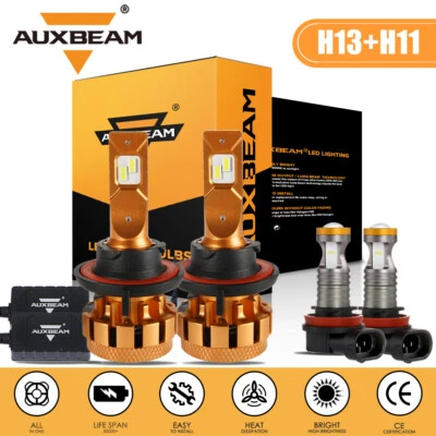 Faro LED AUXBEAM H13 Canbus + luz antiniebla H11 6000 k para Nissan Sentra 2004-2012 Foto 1 de 4