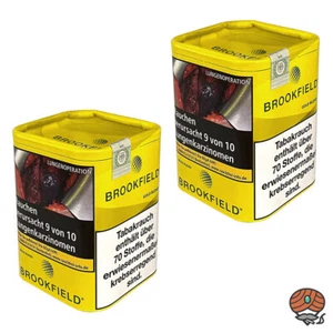 2x Brookfield Gold Blend Zigarettentabak, Feinschnitt-Tabak Dose à 120g
