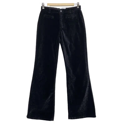 Pantalones de Pana De Colección Y2K Limited Too Juniors 5/27" Cintura Negro Brillante Vacaciones Foto 1 de 4