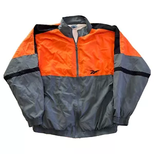 Reebok Windbreaker Mens L Color Block Vintage 90s Running Sports - Picture 1 of 6
