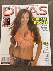 WWF WWE DIVAS MAGAZINE CHRISTY HEMME Feb 2005 WRESTLING + AMY Chandra TRACIE ++ - Bild 1 von 12