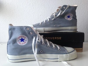 Vintage Converse Hi high Tops chuck Taylor made in USA America 12 grey gray 70s - Picture 1 of 24