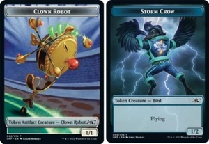 Clown Robot 002 Storm Crow 005 Token Creature Foil MTG Unfinity UNF - Picture 1 of 1