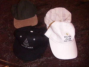 FOUR HATS CAPS ALL OF THEM ALL NEW 2 WHITE 1 GREEN BROWN AND ONE BLACK - Bild 1 von 1