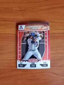 Donta' Williams - 2021 Elite Extra Edition Rookie College Tickets CTO-DW - Picture 1 of 2