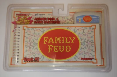 Cartucho de libro de respuestas Family Feud #2 juego de colección 1997 Tiger Electronics NUEVO sellado Foto 1 de 4