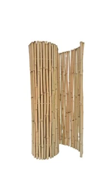 24/26 mm Bambusmatte Rollmatte Bambuslattenzaun Sichtschutz Zaun Gartenzaun  - Bild 1 von 4