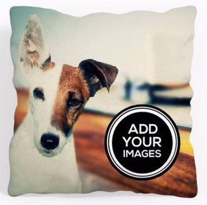 Personalisiert Luxus Kissenbezug Alle Bild Oder Foto Logo Text Ideal Geschenk - Bild 1 von 3