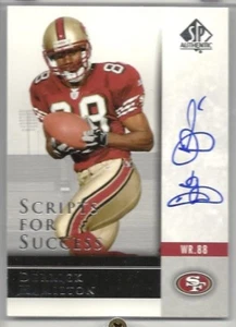 2004 SP Authentic "Scripts for Success" #SS-DH, Derrick Hamilton, San Francisco - Picture 1 of 2