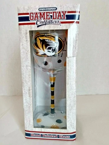 Missouri Tigers Hand Painted Glass Gameday Outfiters new with box Cover