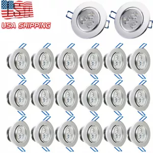 10/20pcs Dimmable LED Downlight 3w 5w Recessed Ceiling Light Panel Light 110V - Picture 1 of 12