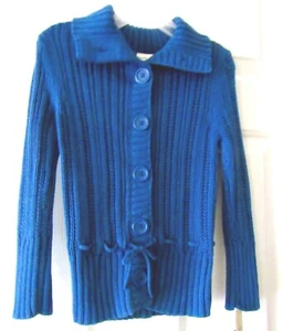 NWT GIRLS BLUE CHEROKEE CARDIGAN SWEATER SIZE XS - Picture 1 of 1