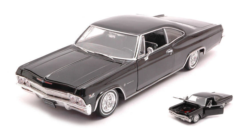 Welly CHEVROLET IMPALA SS 396 1965 COUPE' BLACK 1:24 - Immagine 1 di 1
